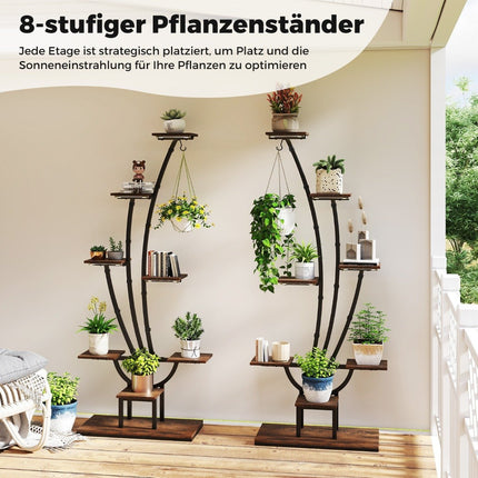 Plant Stand with Grow Lights – 8-Tier Indoor Shelf
