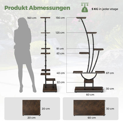Plant Stand with Grow Lights – 8-Tier Indoor Shelf