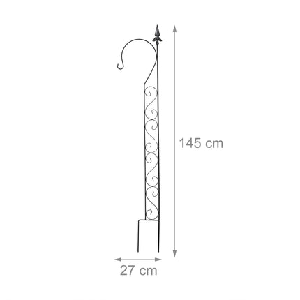Plant Support Hook, 145 cm Metal Trellis