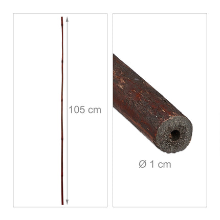 Plant Support Sticks, 105 cm, Set of 24