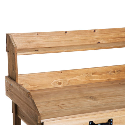 Spruce garden table with tub, 112 cm - Perfect for plant care