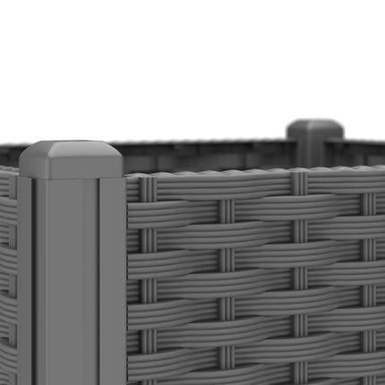 Planter box in rattan look