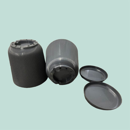 Planters with Saucers, Set of 2, Durable Plastic