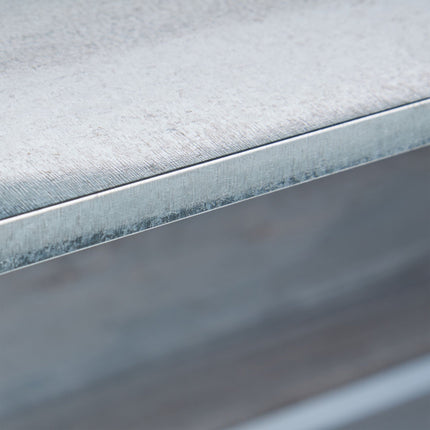 Planter table wood gray