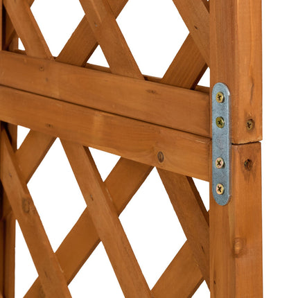 Planter with Trellis & Canopy – Fir Wood, Balcony Use