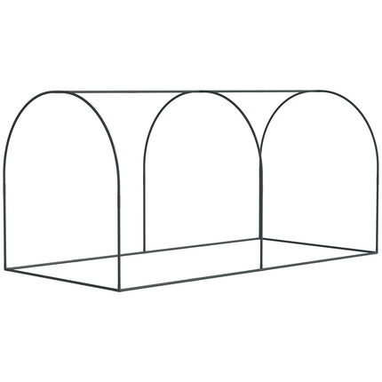 Gewasbeschermingsnet 2,5 x 1,2 m, groentebeschermingsnet met deur, stalen frame, winddicht groentenet, tuin fijnmazig, insectenbeschermingsnet met draagtas, tuinnet voor planten, groenten, fruit, bloemen