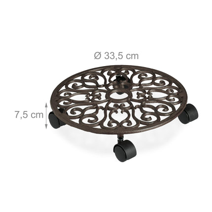 Plant roller made of cast iron