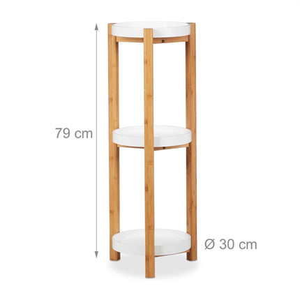 Plant shelf in bamboo