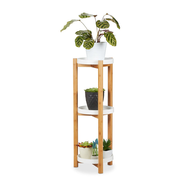 Plant shelf in bamboo