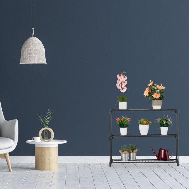 Plant shelf with 3 shelves