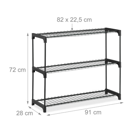 Plant shelf with 3 shelves