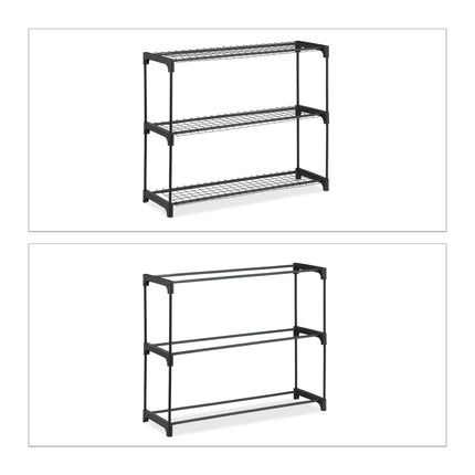 Plant shelf with 3 shelves
