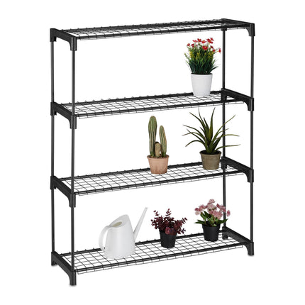 Plant shelf with 4 shelves