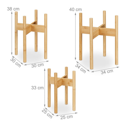 Plant stand in a set of 3