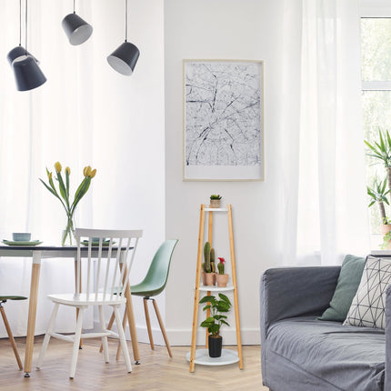 Plant stand with 3 shelves