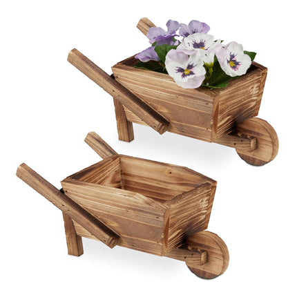 Plant wheelbarrow set of 2
