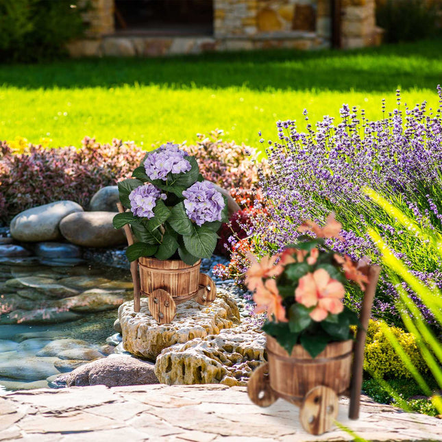 Plant wheelbarrow set of 2
