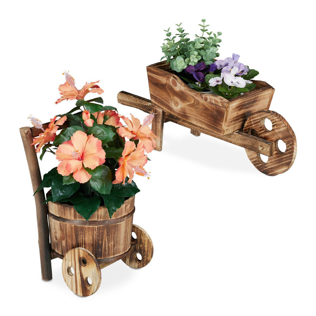 Plant wheelbarrow set of 2