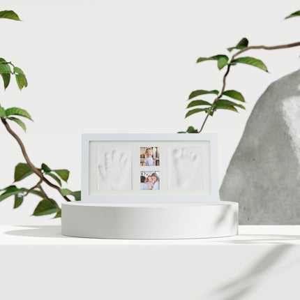Plaster cast set for baby with photo frame
