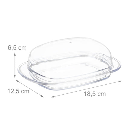 Plastic Butter Dish Set of 3 with Lids