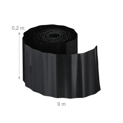 Plastic Lawn Edging 9m – Flexible Garden Border