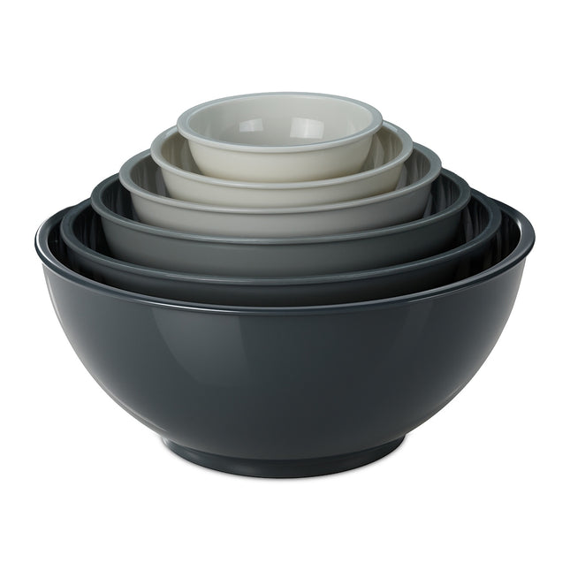 Plastic Mixing Bowl Set, 6-Piece, Nesting Design