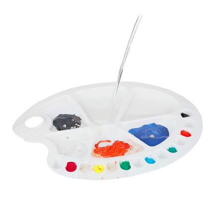 Plastic Mixing Palette Set, 5 Pieces, 20 Wells