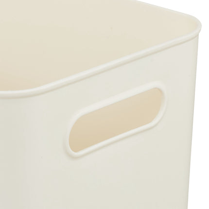 Plastic Storage Box Set with Bamboo Lid, Stackable Organisers
