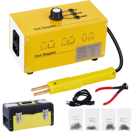 Plastic Welder Kit, 220V Hot Stapler, 600 Staples; 3 Heat Settings