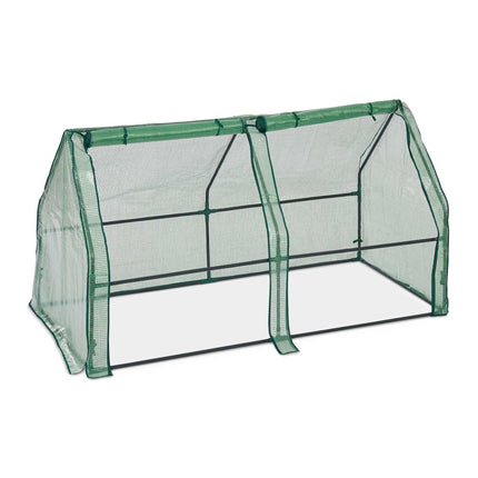 Plastic greenhouse with 2 doors