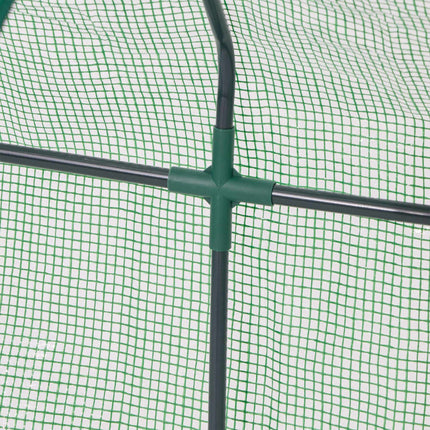 Plastic greenhouse with 2 doors