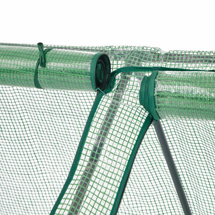 Plastic greenhouse with 2 doors