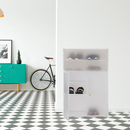 Plastic shoe cabinet