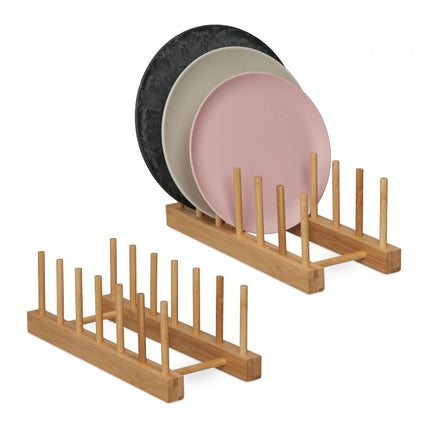 Plate rack for 6 plates Set of 2