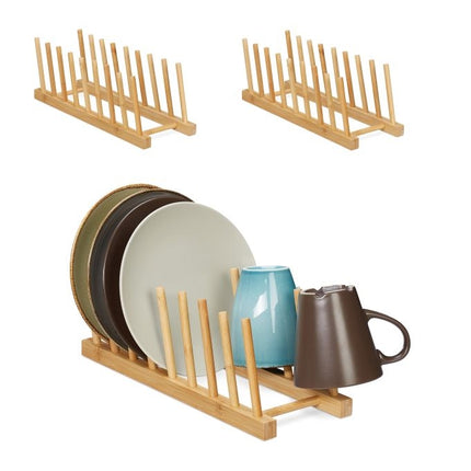 Plate rack for 8 plates in a set of 3