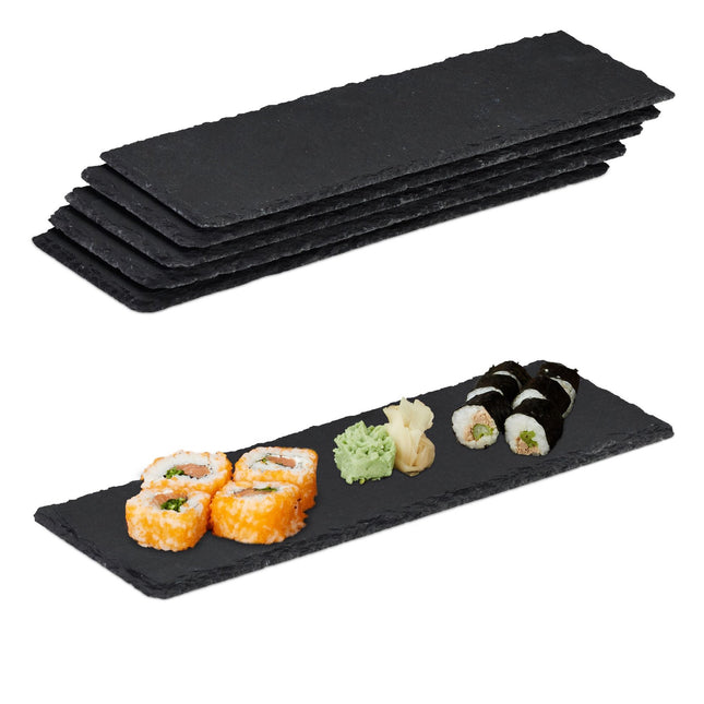Bordenset leisteen tegels 30x10 cm