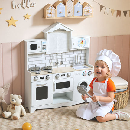 Play Kitchen with Oven, Sink, Sound, Accessories, Ages 3-6