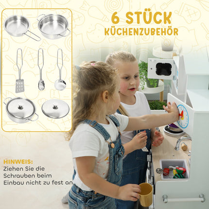 Play Kitchen with Oven, Sink, Sound, Accessories, Ages 3-6