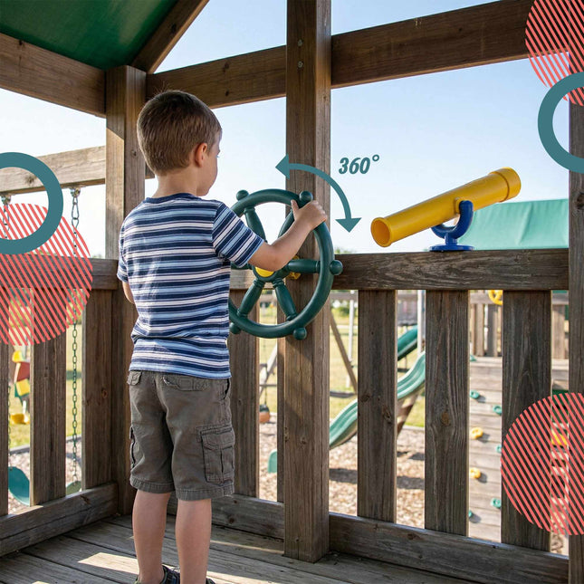 Play Tower Accessories Set, 8-Piece Weatherproof Kit