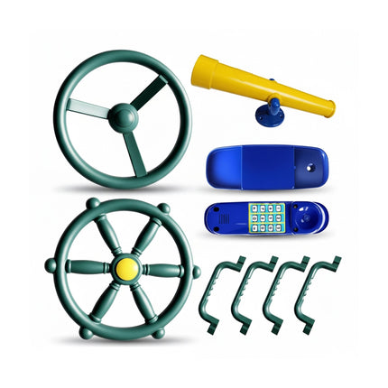 Play Tower Accessories Set, 8-Piece Weatherproof Kit