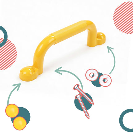 Play Tower Grab Handles, Textured Grip, Screw Set