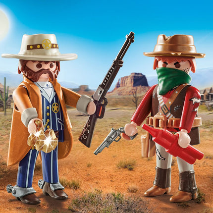 Playmobil Duopacks Bandit And Sheriff 71508