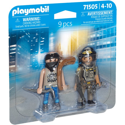 Playmobil Duopacks Tactical Police With Thief 71505