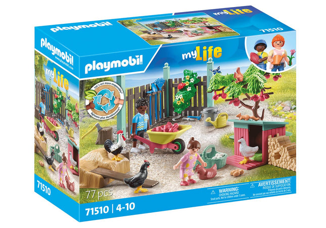 Playmobil My Life Little Chicken Farm In The Tiny House Garden 71510