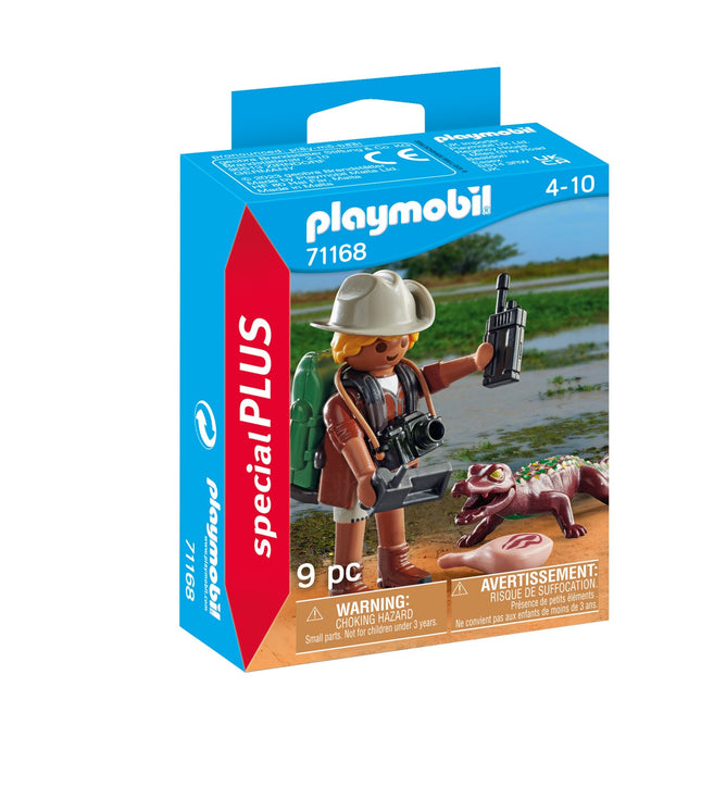 Playmobil Special Plus Researcher With Young Caiman 71168