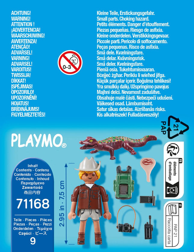 Playmobil Special Plus Researcher With Young Caiman 71168