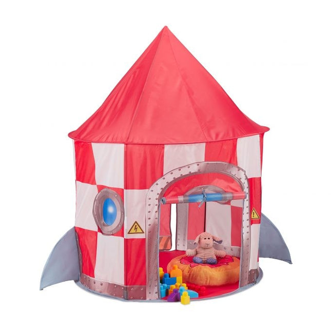 Play tent with rocket shape