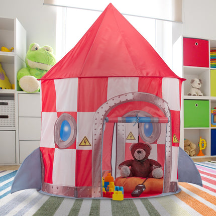 Play tent with rocket shape