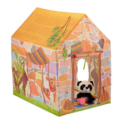 Play with the llama tent