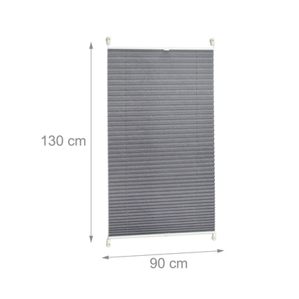 Pleated blind gray without drilling